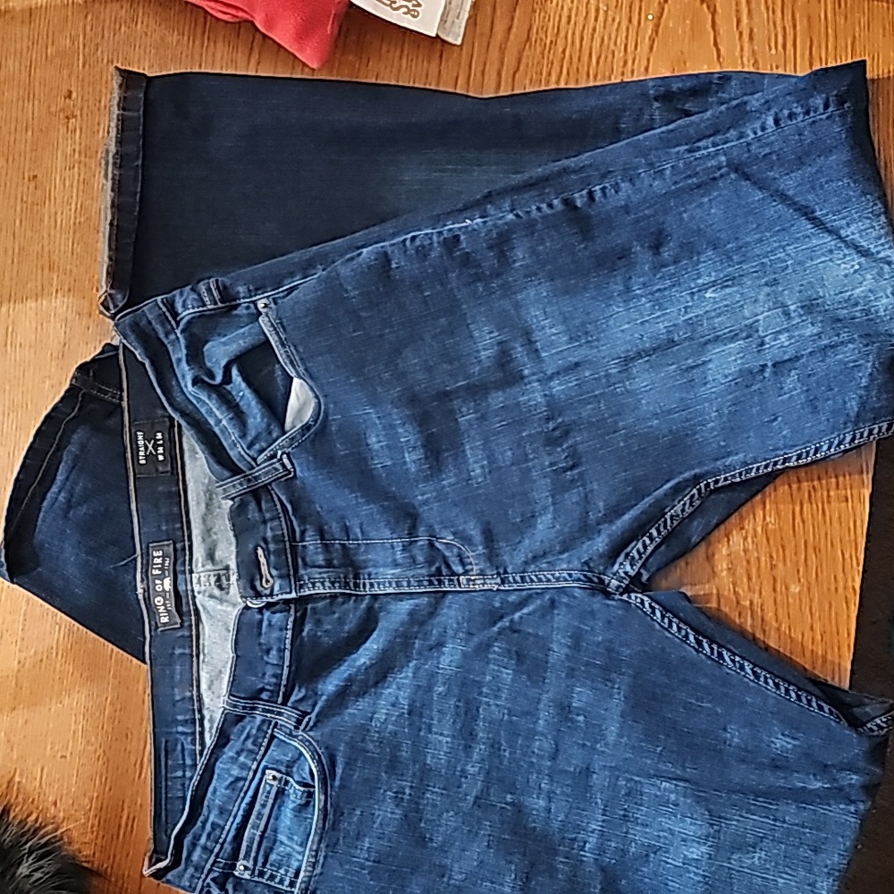 mens ring of fire blue jeans